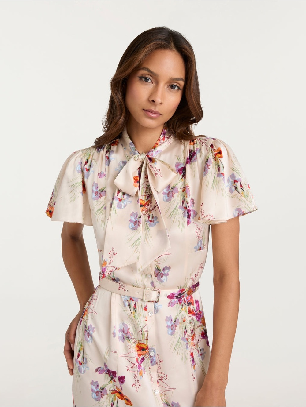 Cinq à Sept Iris Bouquet Willow Dress Oatmilk Multi Floral NWT Size 10 - Picture 5 of 9